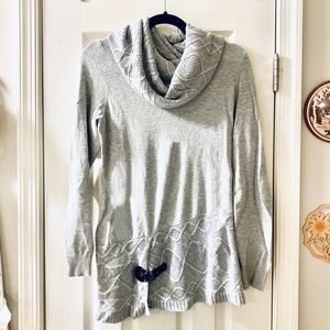 Venus Cowl Neck Belted Sweater